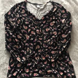 Old navy floral print top